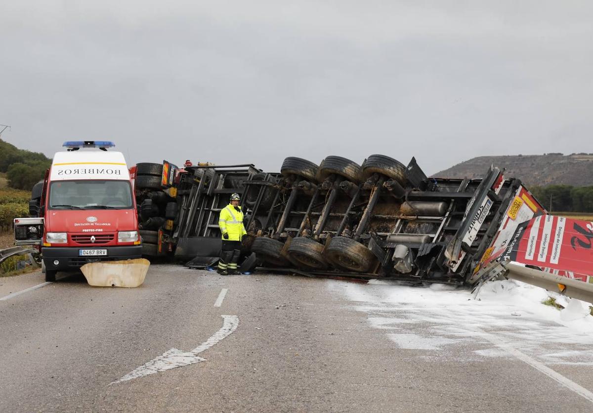 Valladolid Cortada al tráfico la N122 en Castrillo de Duero por el Valladolid Cortada al tráfico la N122 en Castrillo de Duero por el